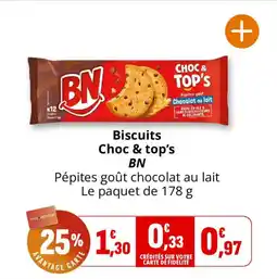 Coccinelle Supermarché Biscuits choc & top's bn offre