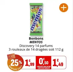 Coccinelle Supermarché Bonbons mentos offre