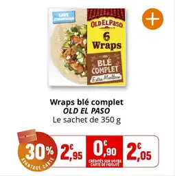 Coccinelle Supermarché Wraps blé complet old el paso offre