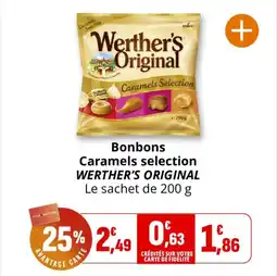 Coccinelle Supermarché Bonbons caramels selection werther's original offre