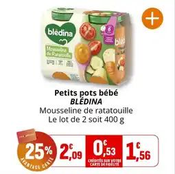 Coccinelle Supermarché Petits pots bébé blédina offre