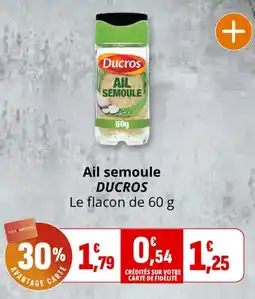 Coccinelle Supermarché Ail semoule ducros offre