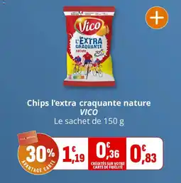 Coccinelle Supermarché Chips l'extra craquante nature vico offre