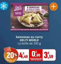 Coccinelle Supermarché Samossas au curry deli's world offre