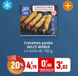 Coccinelle Supermarché Crevettes panko deli's world offre