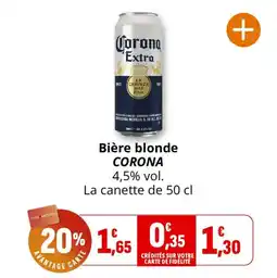 Coccinelle Supermarché Bière blonde corona offre