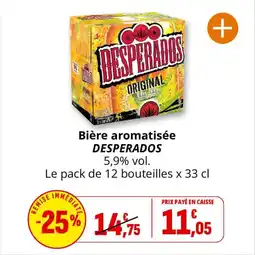 Coccinelle Supermarché Bière aromatisée desperados offre