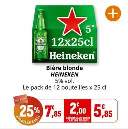 Coccinelle Supermarché Bière blonde heineken offre