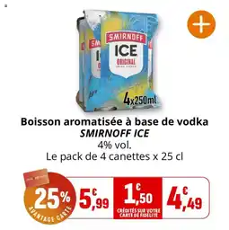 Coccinelle Supermarché Boisson aromatisée à base de vodka smirnoff ice offre