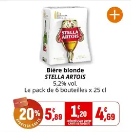 Coccinelle Supermarché Bière blonde stella artois offre