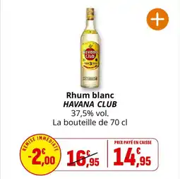 Coccinelle Supermarché Rhum blanc havana club offre