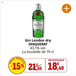 Coccinelle Supermarché Gin london dry tanqueray offre