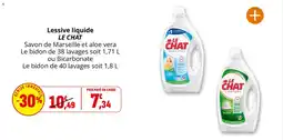 Coccinelle Supermarché Lessive liquide le chat offre