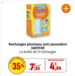 Coccinelle Supermarché Recharges plumeau anti poussière swiffer offre