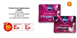 Coccinelle Supermarché Protections hygiéniques nana offre