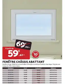 Bricomarché Fenêtre châssis abattant offre