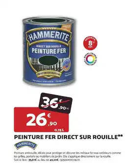 Bricomarché HAMMERITE Peinture fer direct sur rouille offre