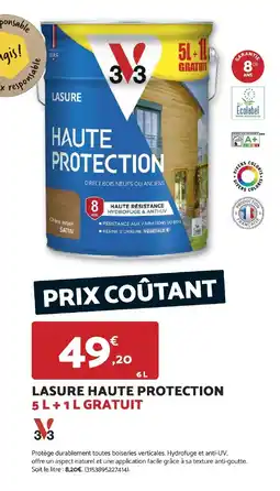 Bricomarché 3V3 Lasure haute protection offre