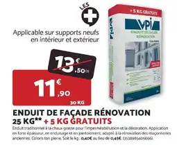 Bricomarché Enduit de façade rénovation offre