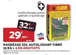 Bricomarché Ragréage sol autolissant fibré offre
