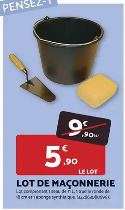 Bricomarché Lot de maçonnerie offre