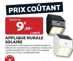 Bricomarché Applique murale solaire offre