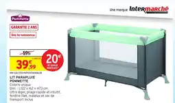 Intermarché Hyper POMMETTE Lit parapluie offre