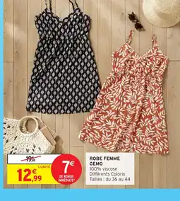 Intermarché Hyper GEMO Robe femme offre