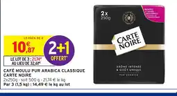 Intermarché Hyper CARTE NOIRE Café moulu pur arabica classique offre