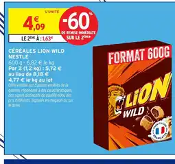 Intermarché Hyper Céréales lion wild nestlé offre