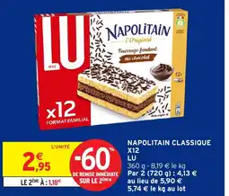 Intermarché Hyper LU Napolitain classique x12 offre
