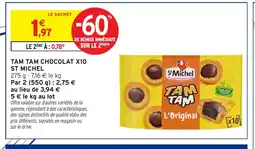 Intermarché Hyper ST MICHEL Tam tam chocolat x10 offre