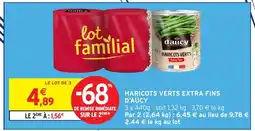 Intermarché Hyper D'AUCY Haricots verts extra fins offre