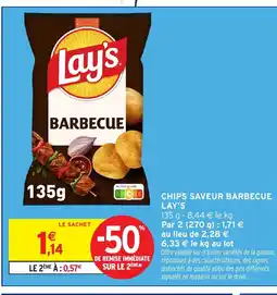 Intermarché Hyper LAY'S Chips saveur barbecue offre