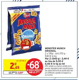 Intermarché Hyper MONSTER MUNCH Original offre