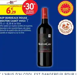 Intermarché Hyper Aop bordeaux rouge mouton cadet hve3 offre