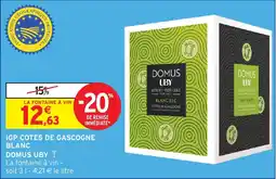 Intermarché Hyper DOMUS UBY Igp cotes de gascogne blanc offre