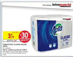 Intermarché Hyper APTA Essuie-tout classic blanc offre