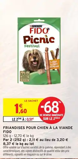 Intermarché Hyper FIDO Friandises pour chien à la viande offre