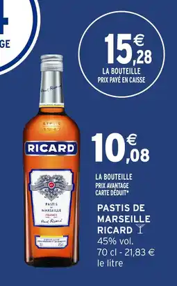 Intermarché Hyper RICARD Pastis de marseille offre