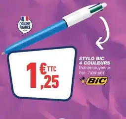 Bureau Vallée BIC Stylo bic 4 couleurs offre
