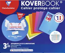 Auchan CLAIREFONTAINE Koverbook 24x32 offre