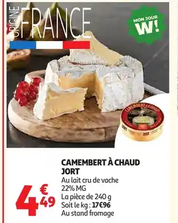 Auchan Camembert à chaud jort offre