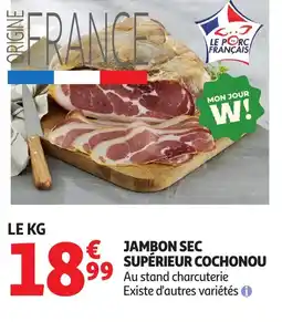 Auchan Jambon sec supérieur cochonou offre