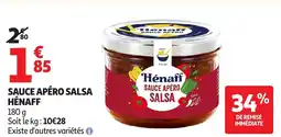 Auchan HÉNAFF Sauce apéro salsa offre