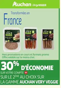 Auchan Sur la gamme auchan very veggie offre