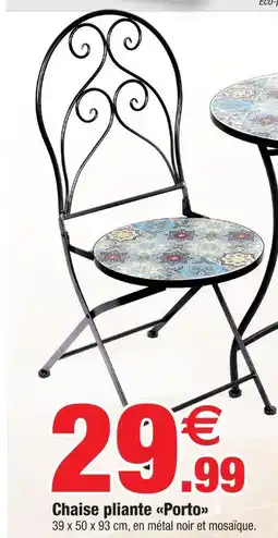 Bazarland Chaise pliante porto offre