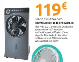 Mr Bricolage Batilec brumisateur ø 40 cm offre