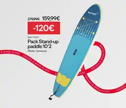 Decathlon Pack stand-up paddle 10'2 offre