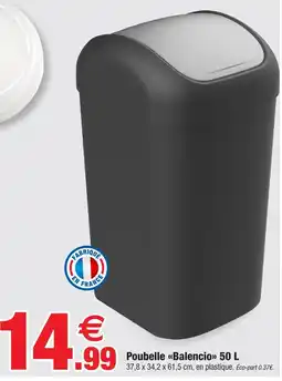 Bazarland Poubelle balencio 50 l offre